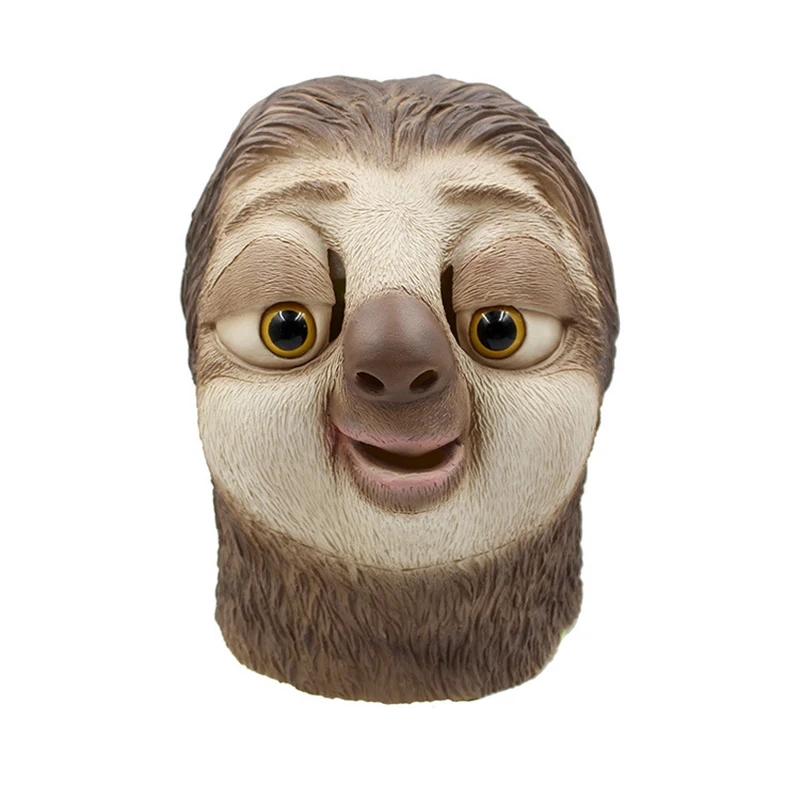 Sloth Latex Mask Sloth Mask Nick Wilde Latex Full Head Animal Mask XMAS Party Cosplay Costume Prop Accessories Toy Gift 
Sloth Latex Mask Sloth Mask Nick Wilde Latex Full Head Animal Mask XMAS Party Cosplay Costume Prop Accessories Toy Gift