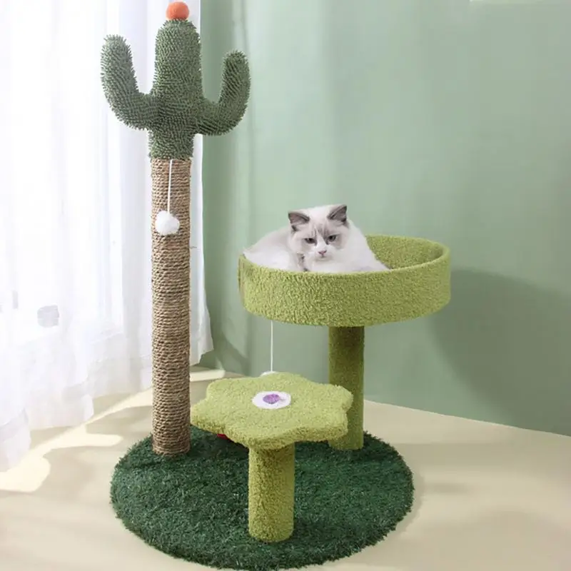 Cactus Cat‘s Climbing Frame Scratching Board Kitten Toy Pet Cat Tree Scratching Post Toy With Ball Cat Climbing Tree Pet Supply
Cactus Cat‘s Climbing Frame Scratching Board Kitten Toy Pet Cat Tree Scratching Post Toy With Ball Cat Climbing Tree Pet Supply