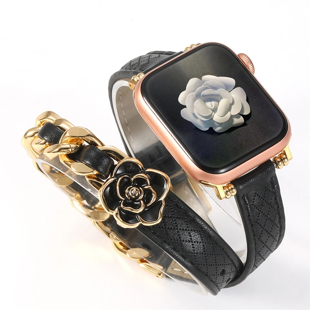 Double tour strap for Apple Watch Band 44mm 45mm 40mm-41mm series 8 7 SE 6 5 4 Ultra 49mm women Luxury Genuine Leather Bracelet
Double tour strap for Apple Watch Band 44mm 45mm 40mm-41mm series 8 7 SE 6 5 4 Ultra 49mm women Luxury Genuine Leather Bracelet