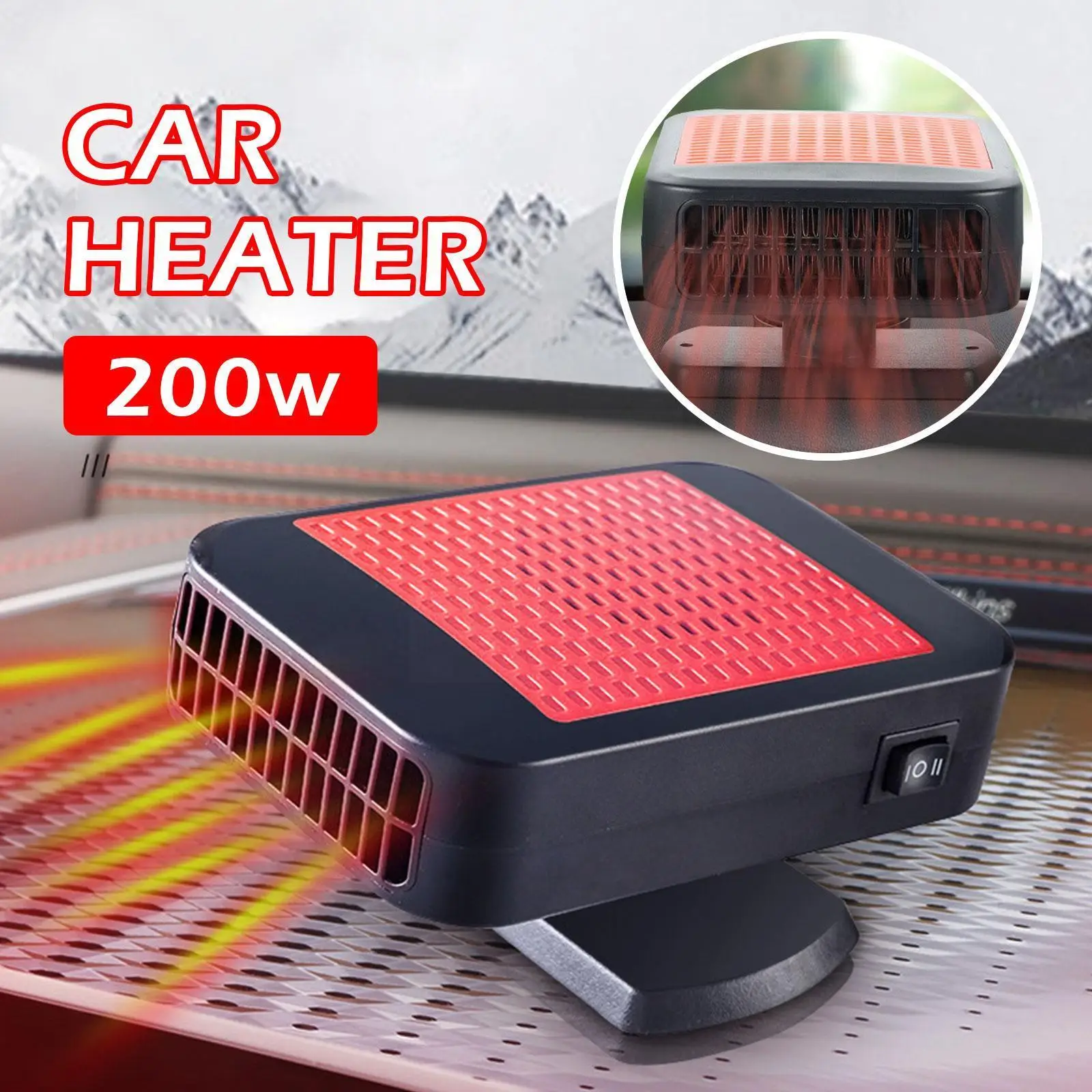 12V 200W Car Heater Electric Cooling Heating Fan Portable Dryer Windshield Defogging Electric Defroster Demister U8S4
12V 200W Car Heater Electric Cooling Heating Fan Portable Dryer Windshield Defogging Electric Defroster Demister U8S4