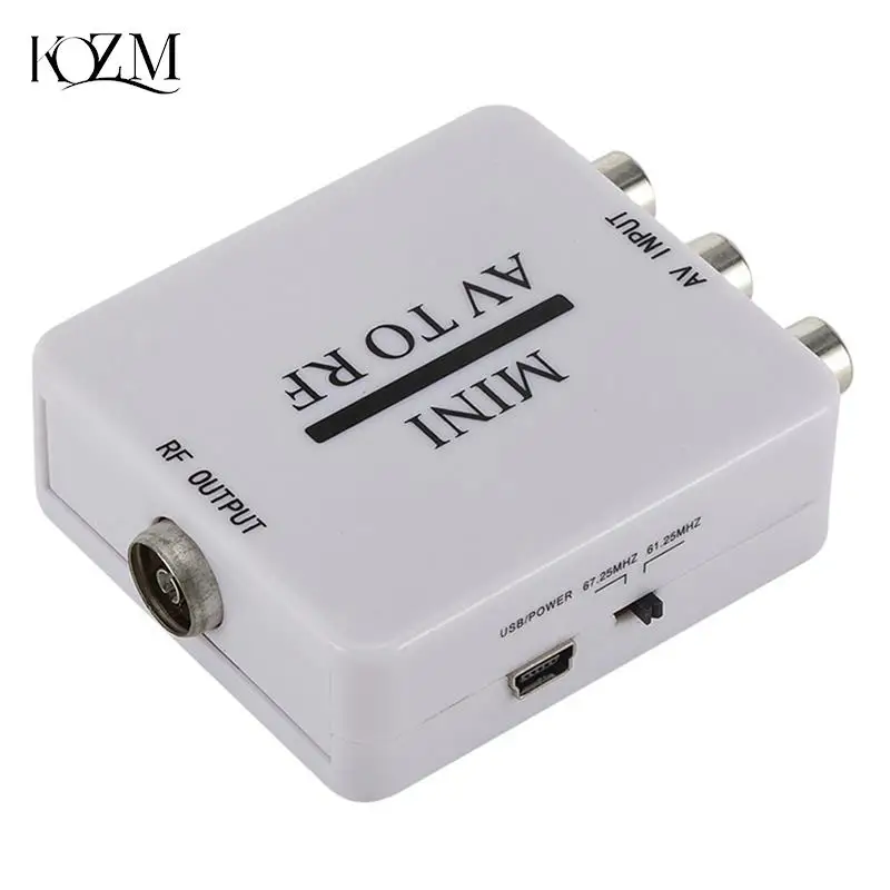 RCA/композитный A/V к RF/коаксиальный преобразователь RF модулятор AV 2 коаксиальный адаптер
RCA/композитный A/V к RF/коаксиальный преобразователь RF модулятор AV 2 коаксиальный адаптер