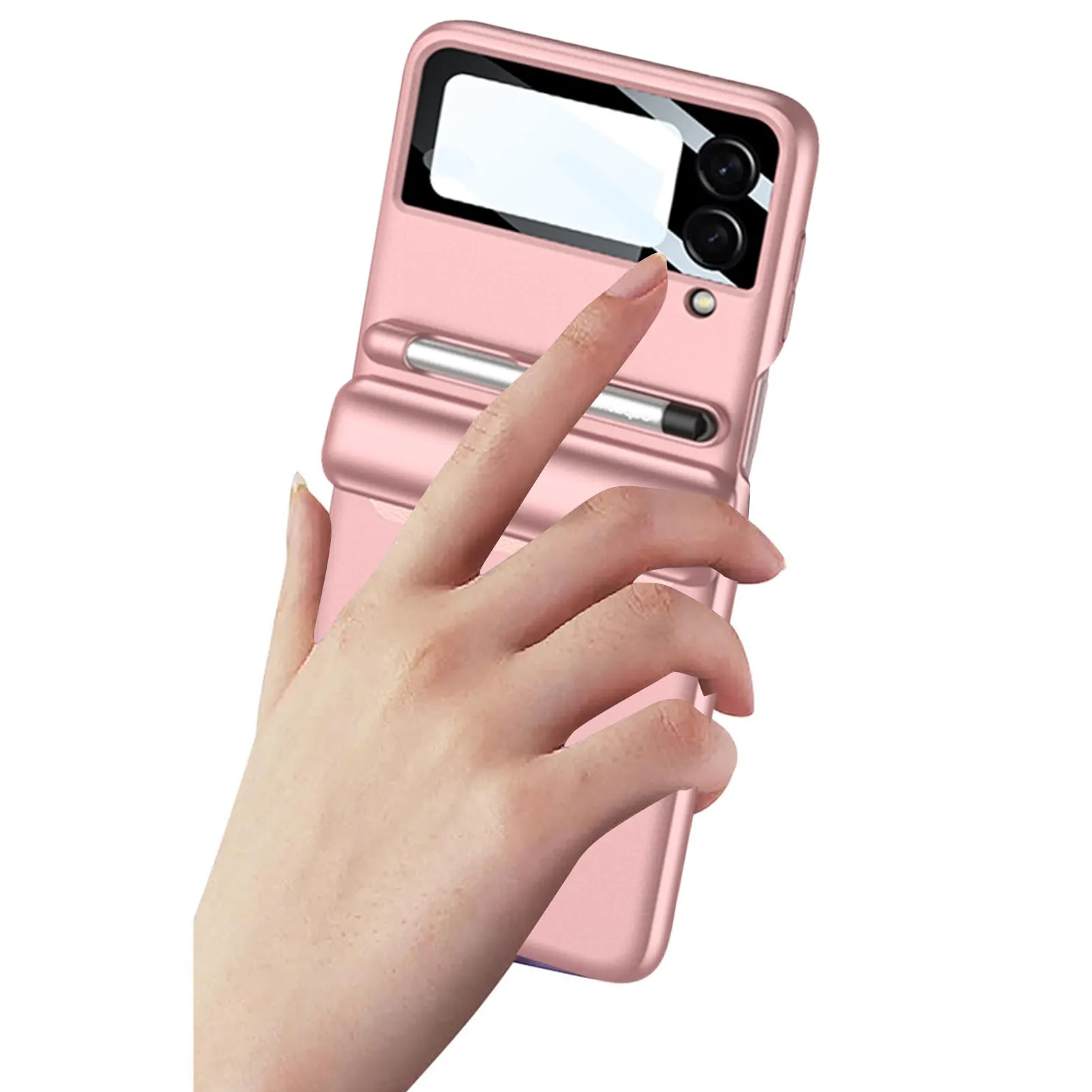 Чехол-подставка для телефона GalaxyZ Flip 3 с защитой от падения и слотом для ручки
Чехол-подставка для телефона GalaxyZ Flip 3 с защитой от падения и слотом для ручки