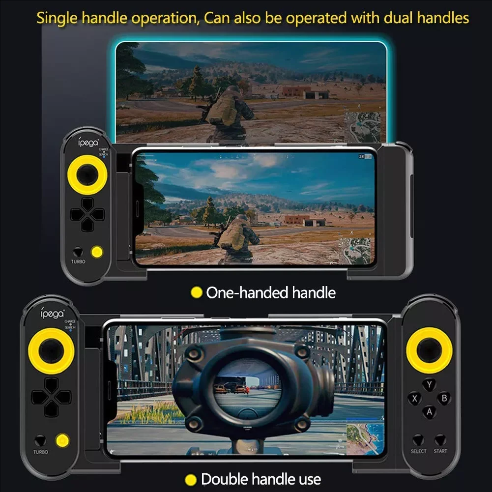 Bluetooth Mobile Game Controller with Turbo for iPhone iPad Android Phone Tablet PUBG Mobile Telescopic Bluetooth Gamepad
Bluetooth Mobile Game Controller with Turbo for iPhone iPad Android Phone Tablet PUBG Mobile Telescopic Bluetooth Gamepad