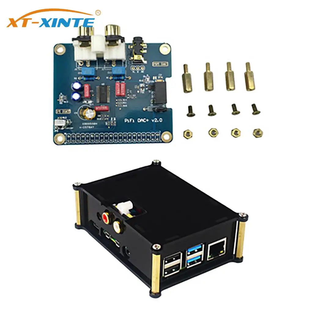 DAC Sound Card Expansion Board I2S Interface For Raspberry Pi 4B/3B+ Analog Lossless Audio Board with Case For RasPi / RPI HIFI
DAC Sound Card Expansion Board I2S Interface For Raspberry Pi 4B/3B+ Analog Lossless Audio Board with Case For RasPi / RPI HIFI