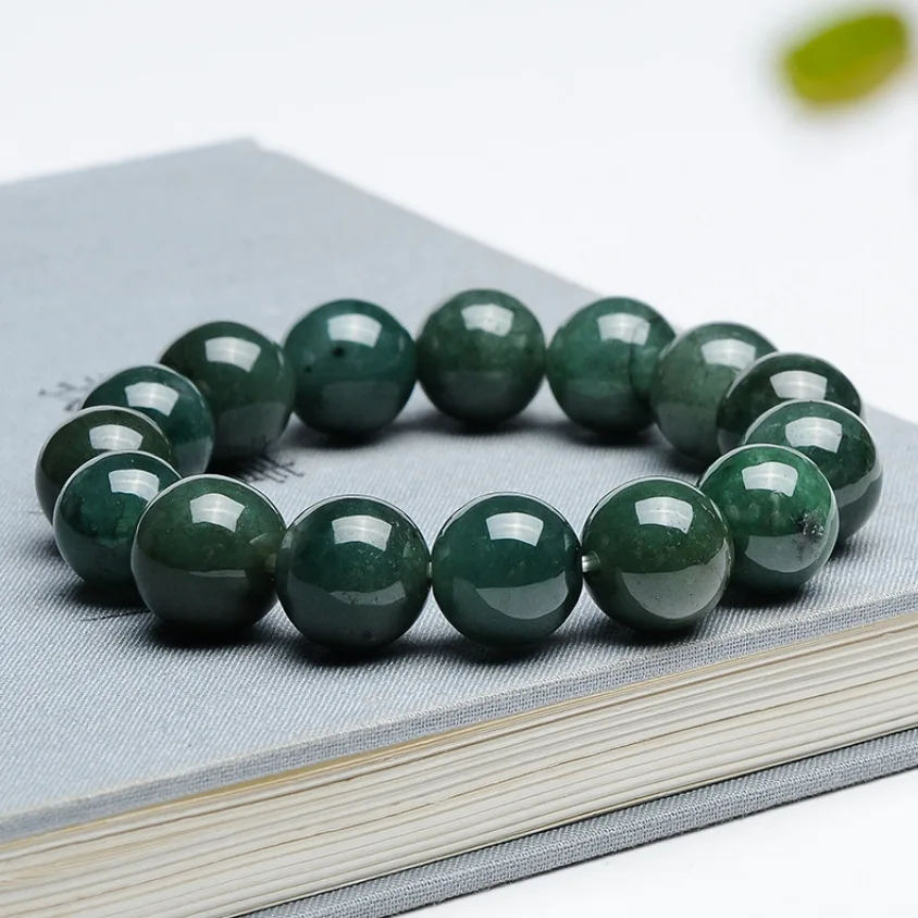 Genuine Natural Burma Jade Bangle Elastic Bracelet Women Men Emerald Healing Jewelry Real Myanmar Jadeite Beads Beaded Bracelets
Genuine Natural Burma Jade Bangle Elastic Bracelet Women Men Emerald Healing Jewelry Real Myanmar Jadeite Beads Beaded Bracelets