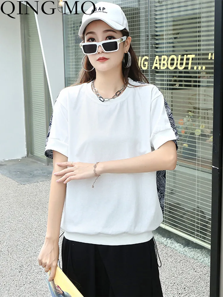 QING MO Short Sleeve T-shirt Women 2023 Summer New Personality National Style Printing Chiffon Loose Versatile Top ZXF1767
QING MO Short Sleeve T-shirt Women 2023 Summer New Personality National Style Printing Chiffon Loose Versatile Top ZXF1767