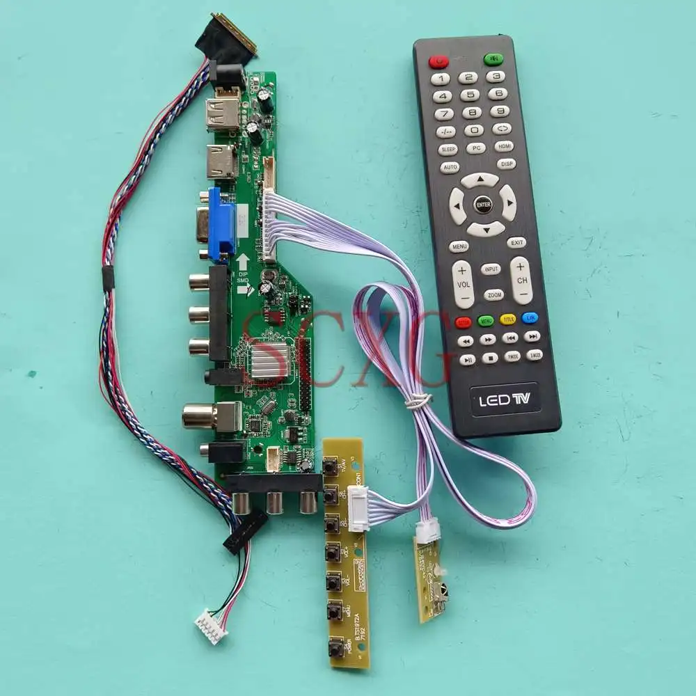 For LTN156AT02-A04 LCD Control Driver Board Kit 40 Pin LVDS Screen 15.6" Digital Signal DVB 1366 768 VGA HDMI-Compatible USB AV
For LTN156AT02-A04 LCD Control Driver Board Kit 40 Pin LVDS Screen 15.6" Digital Signal DVB 1366 768 VGA HDMI-Compatible USB AV