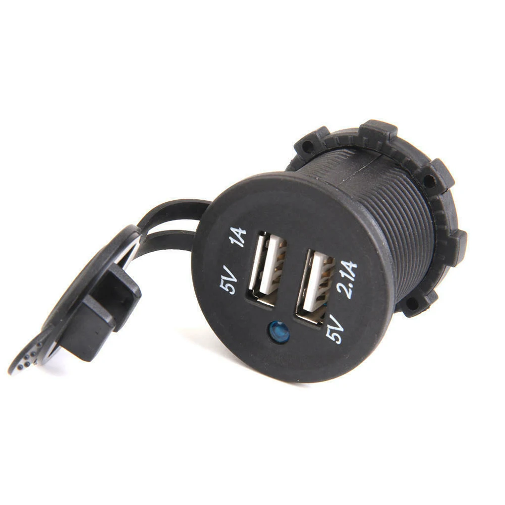 Motorcycle Charger Dual USB Port 12V/24V Waterproof Handlebar Charger 2.1A / 1A Adapter Power Supply Socket With Led Indicator
Motorcycle Charger Dual USB Port 12V/24V Waterproof Handlebar Charger 2.1A / 1A Adapter Power Supply Socket With Led Indicator