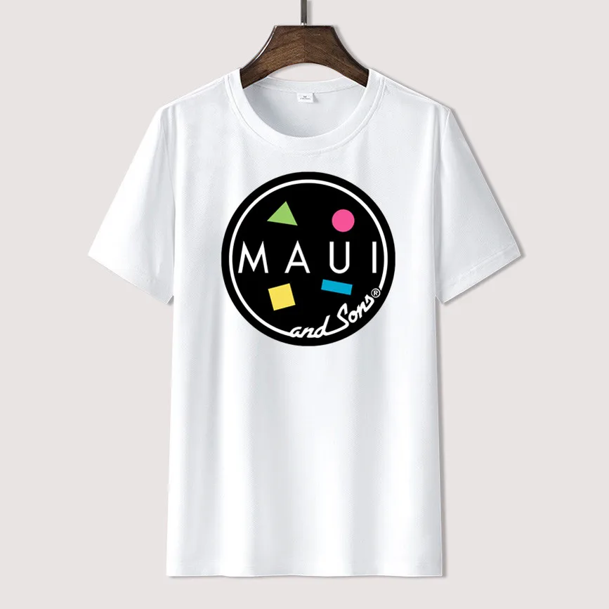 

2022 Maui And Sons Fashion Men Women Summer 100% Cotton Black Tees Male Newest Top Popular Normal Tee Shirts Unisex