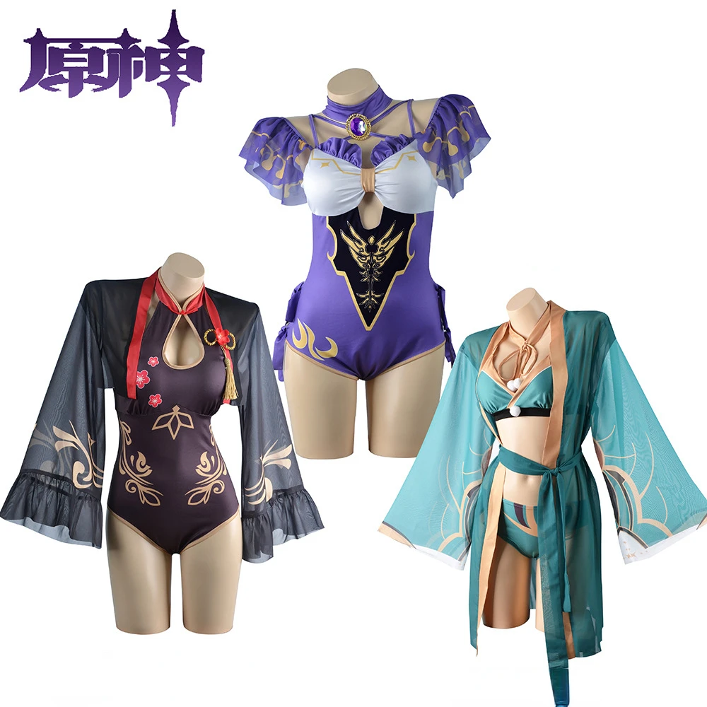 

Anime Game Genshin Impact Hu Tao Xina Lisa Sexy Swimsuit Cosplay Costume Halloween Xmas Carnival Party Roleplay Game Suit Girl