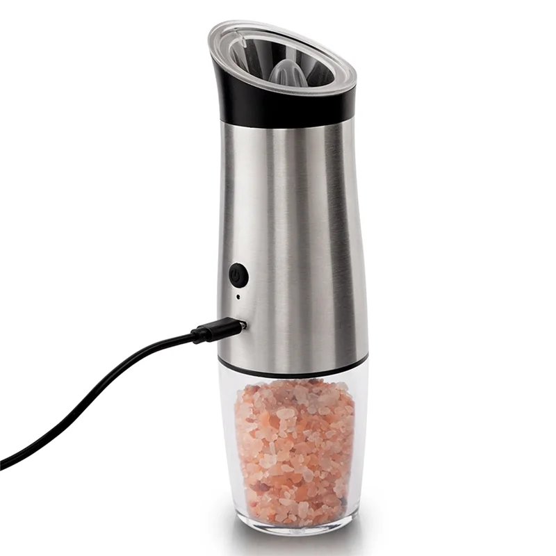 USB Electric Salt & Pepper Grinder Set,Salt & Pepper Mill with Adjustable Coarseness,170ML,Easy Refillable & Clean C
USB Electric Salt & Pepper Grinder Set,Salt & Pepper Mill with Adjustable Coarseness,170ML,Easy Refillable & Clean C