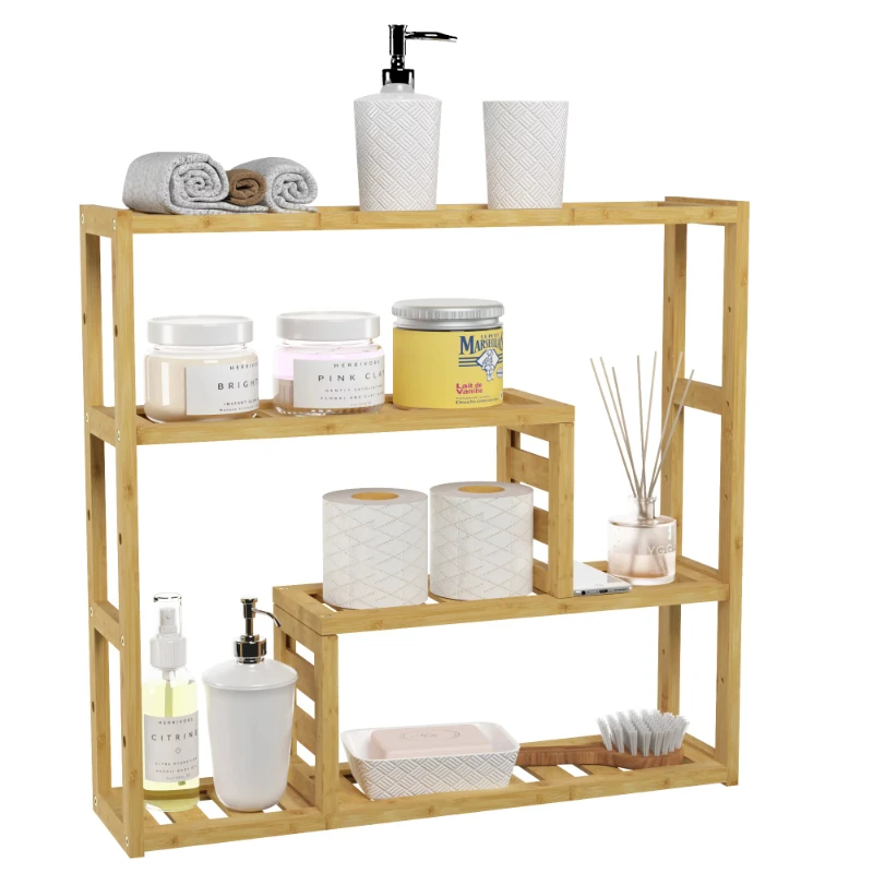 3-Tier Bamboo Bathroom Toilet Shelf DIY Adjustable Wall Mounted Shelf for Towel Storage Bath Accessories Organizer Living Room K
3-Tier Bamboo Bathroom Toilet Shelf DIY Adjustable Wall Mounted Shelf for Towel Storage Bath Accessories Organizer Living Room K