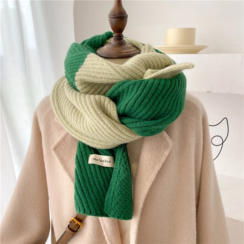 Winter Design Warm Knitted Scarf for Women Soft Woolen Yarn Neckerchief Solid Elastic Muffler Shawl Wraps Korean Style Bufandas
Winter Design Warm Knitted Scarf for Women Soft Woolen Yarn Neckerchief Solid Elastic Muffler Shawl Wraps Korean Style Bufandas