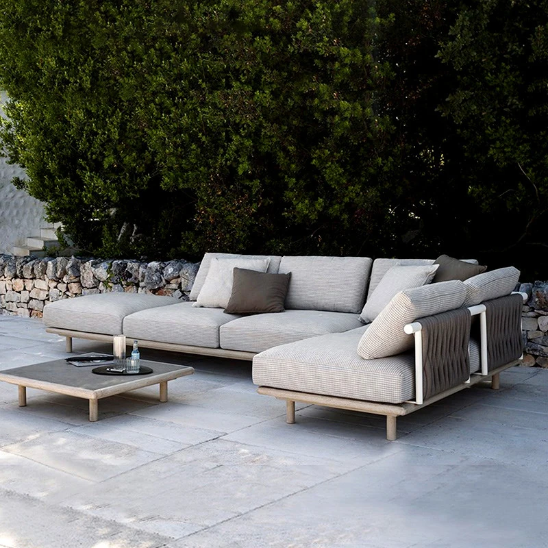 High end outdoor sofa rattan woven solid wood L-shaped sofa Villa Garden Patio combined furniture
High end outdoor sofa rattan woven solid wood L-shaped sofa Villa Garden Patio combined furniture