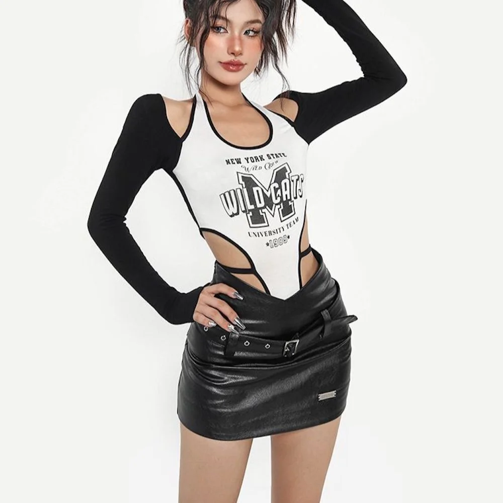 Design Sense Irregular Waist Exposed Long Sleeve T-Shirt Top Women's 2022 Autumn New Spice Girl Patchwork Color One-Piece Tide
Design Sense Irregular Waist Exposed Long Sleeve T-Shirt Top Women's 2022 Autumn New Spice Girl Patchwork Color One-Piece Tide