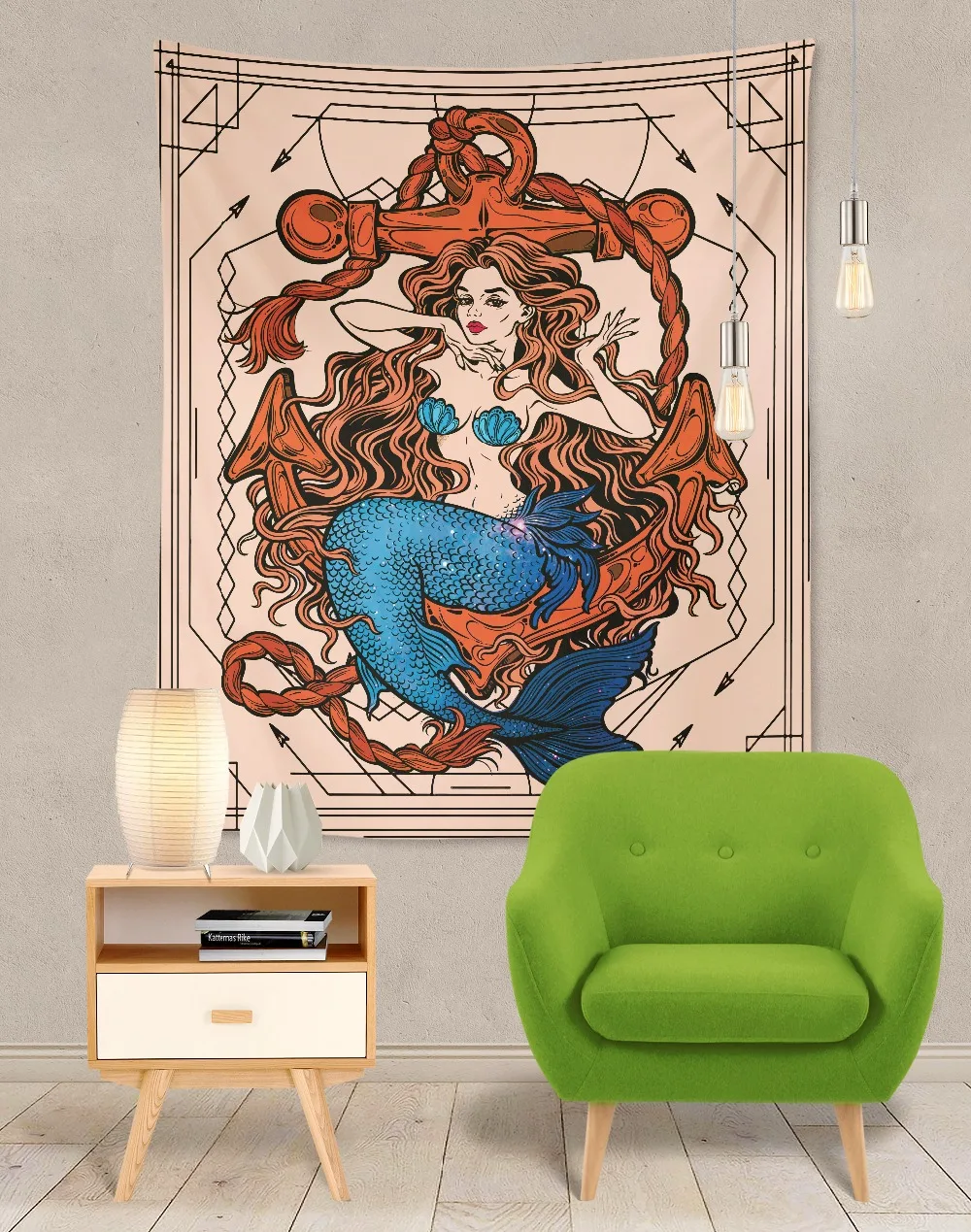 The mermaid and moon Banners Indian Mandala Hippie Macrame Posters Wall Hanging Boho decor Psychedelic Witchcraft Tapestry 3T
The mermaid and moon Banners Indian Mandala Hippie Macrame Posters Wall Hanging Boho decor Psychedelic Witchcraft Tapestry 3T