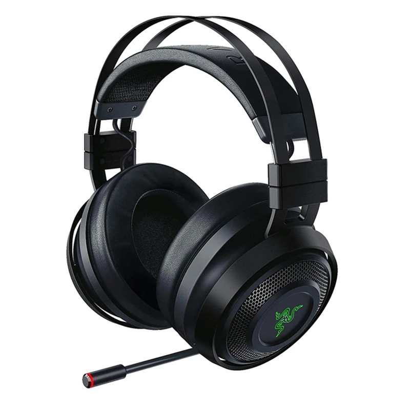 

Razer Nari Wireless Gaming Headset 2.4GHz Wireless Audio Volume adjustment Headband RGB Headphone