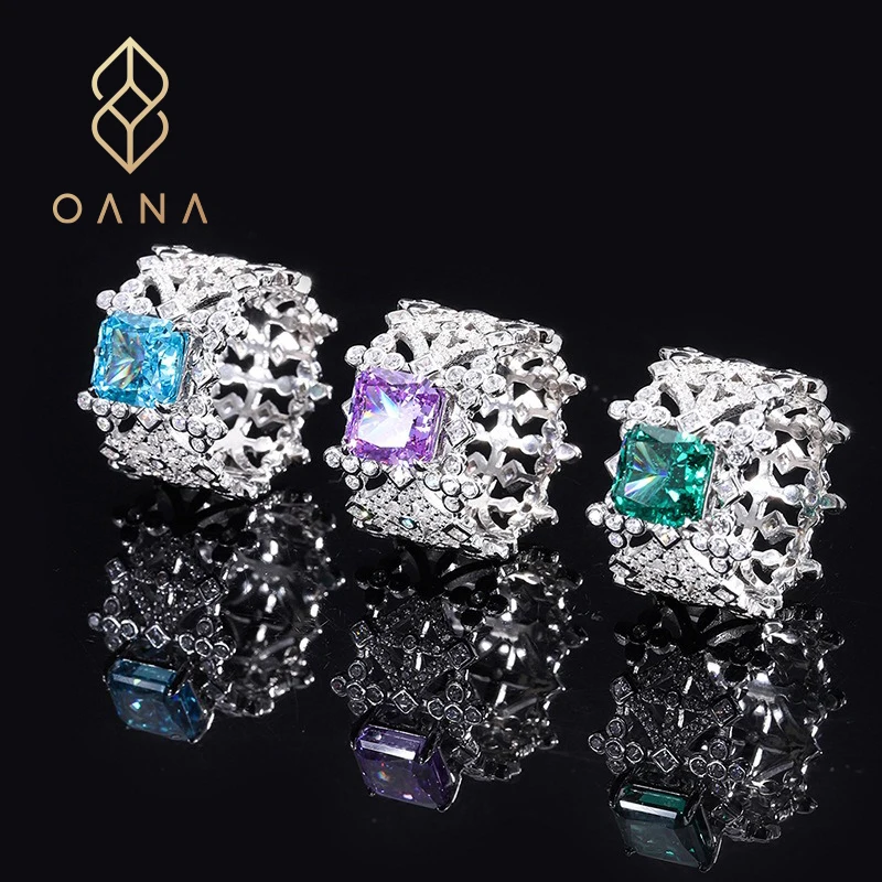 OANA S925 Whole Body Silver Women's Ring Hot Sale High Carbon Diamond Hollow Diamond Jewelry Free Shipping
OANA S925 Whole Body Silver Women's Ring Hot Sale High Carbon Diamond Hollow Diamond Jewelry Free Shipping