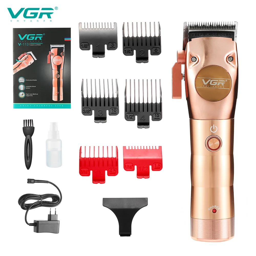 VGR Electric Hair Trimmer Metal Washable Hair Clipper Oil Head Hair Cutting Machine Fast Charge V-113
VGR Electric Hair Trimmer Metal Washable Hair Clipper Oil Head Hair Cutting Machine Fast Charge V-113