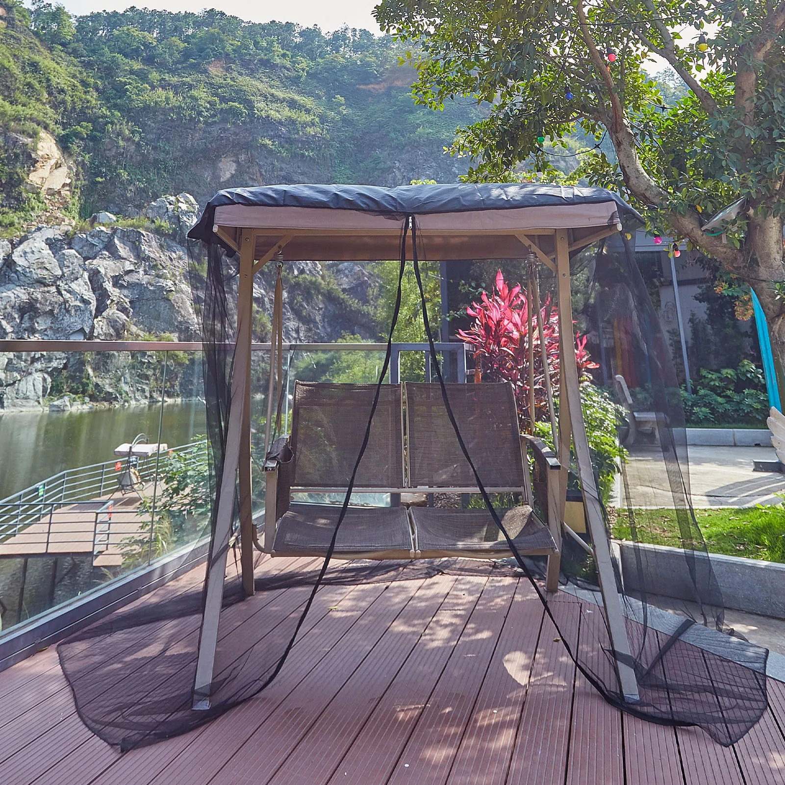Outdoor Swing Chair Mesh Net Swing Mosquitoes Netting Ultra Large Mosquitoes Net Zipper Closure Netting Curtain Mesh Canopy
Outdoor Swing Chair Mesh Net Swing Mosquitoes Netting Ultra Large Mosquitoes Net Zipper Closure Netting Curtain Mesh Canopy