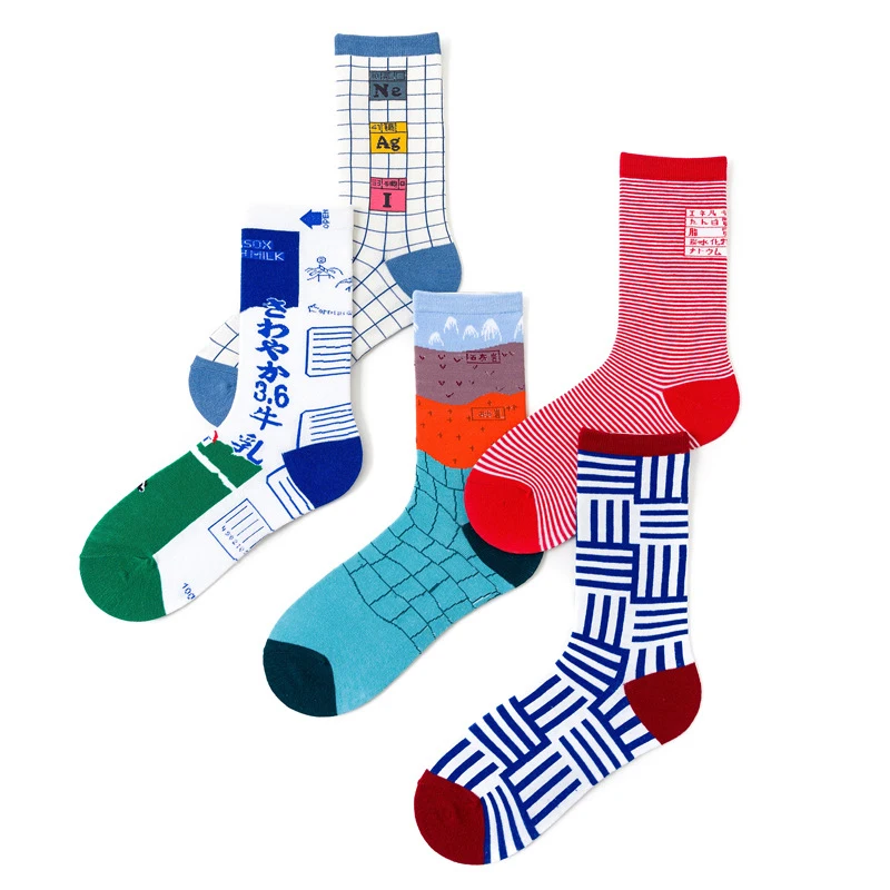 Women Socks Cotton Funny Cute Cartoon Function formula blackboard Milk carton Square Graphics Japanese Harajuku skateboard Sock
Women Socks Cotton Funny Cute Cartoon Function formula blackboard Milk carton Square Graphics Japanese Harajuku skateboard Sock