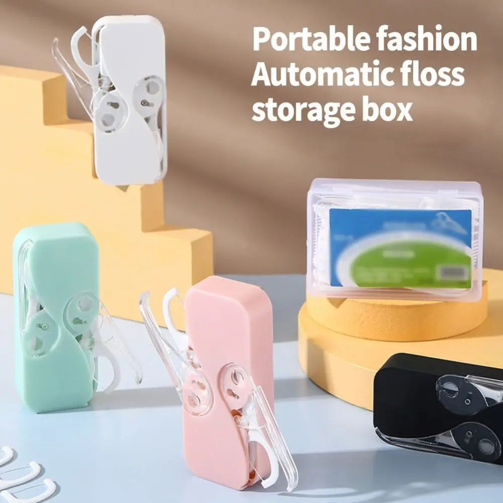 Automatic Portable Teeth Flosser Storage Box Dual Switch Floss Pick Dispenser Case With Dental Teeth Flosser Sticks Oral Care
Automatic Portable Teeth Flosser Storage Box Dual Switch Floss Pick Dispenser Case With Dental Teeth Flosser Sticks Oral Care