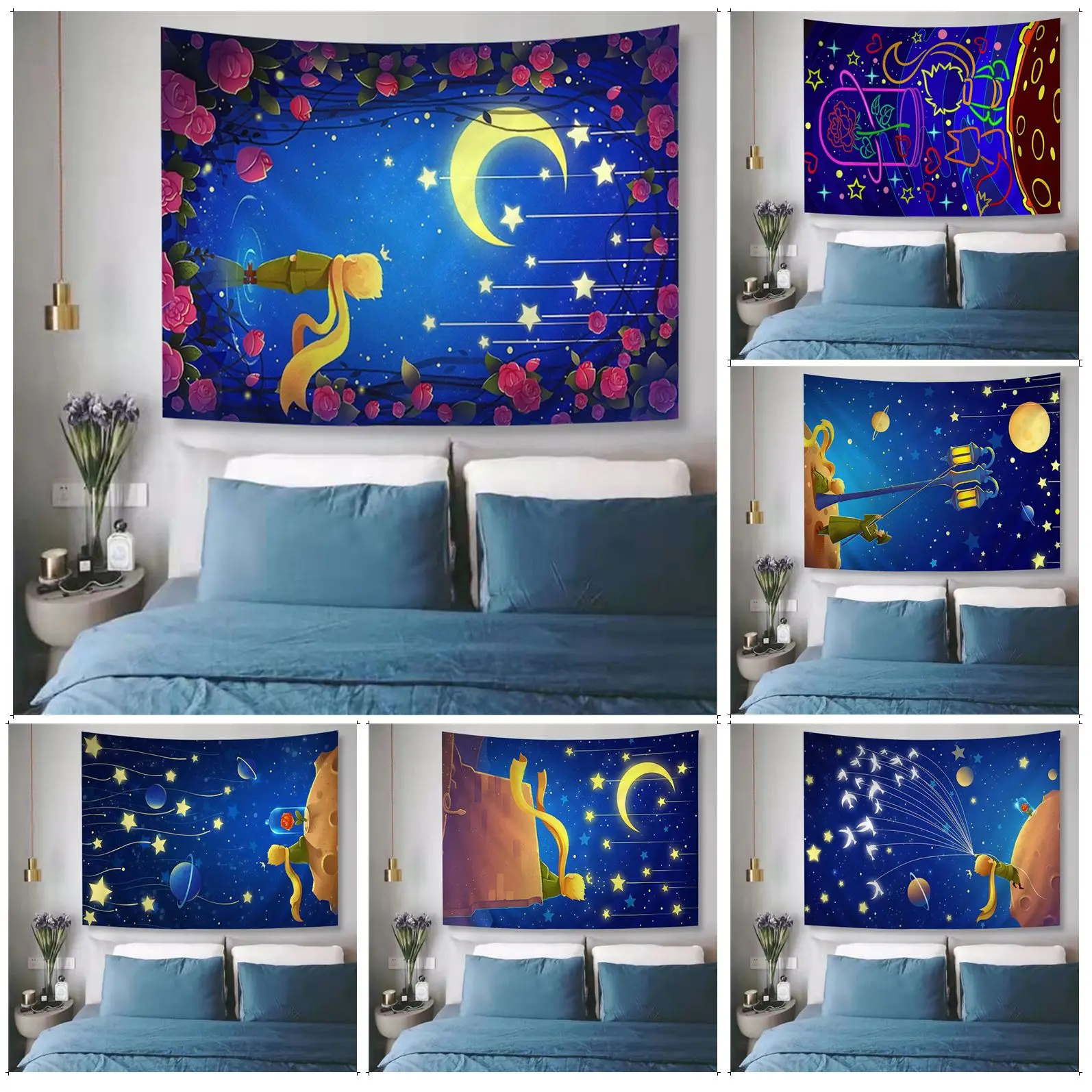 The Little Prince and The Fox Hippie Wall Hanging Tapestries Bohemian Wall Tapestries Mandala INS Home Decor
The Little Prince and The Fox Hippie Wall Hanging Tapestries Bohemian Wall Tapestries Mandala INS Home Decor