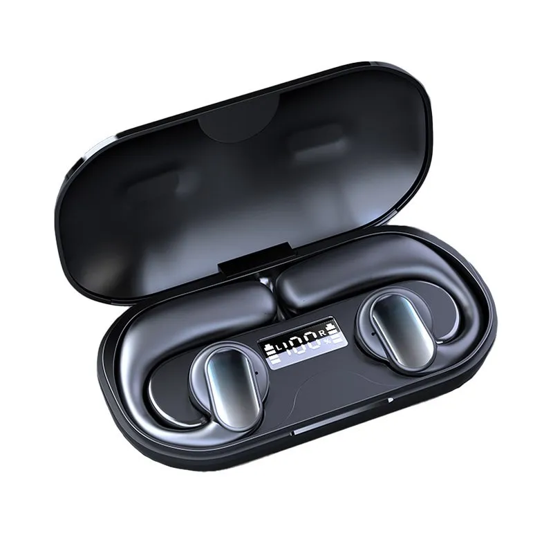 2023 Bone Conduction Bluetooth 5.3 Earphones Sports Earbuds Led Display Wireless Headphones Ear Hanging Headsets With Microphone
2023 Bone Conduction Bluetooth 5.3 Earphones Sports Earbuds Led Display Wireless Headphones Ear Hanging Headsets With Microphone