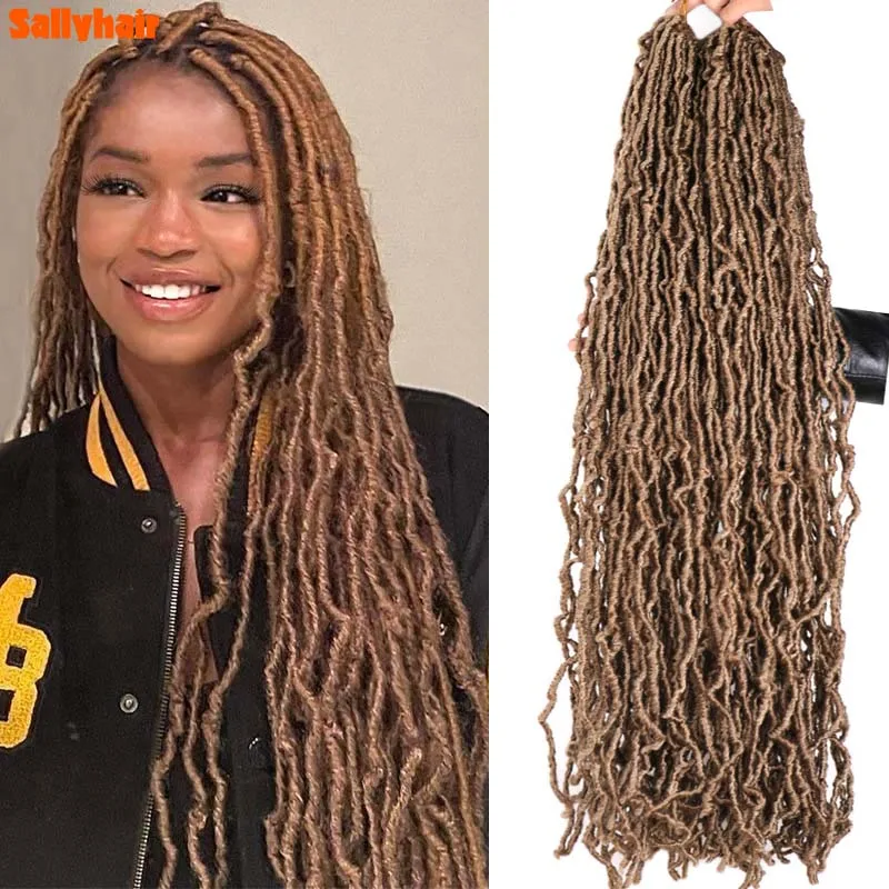 Soft Faux Locs Synthetic Hair Golden Brown Long Curly Dreadlocks 36Inch Hair Extensions Pre Looped Locks Hair Crochet Braids
Soft Faux Locs Synthetic Hair Golden Brown Long Curly Dreadlocks 36Inch Hair Extensions Pre Looped Locks Hair Crochet Braids