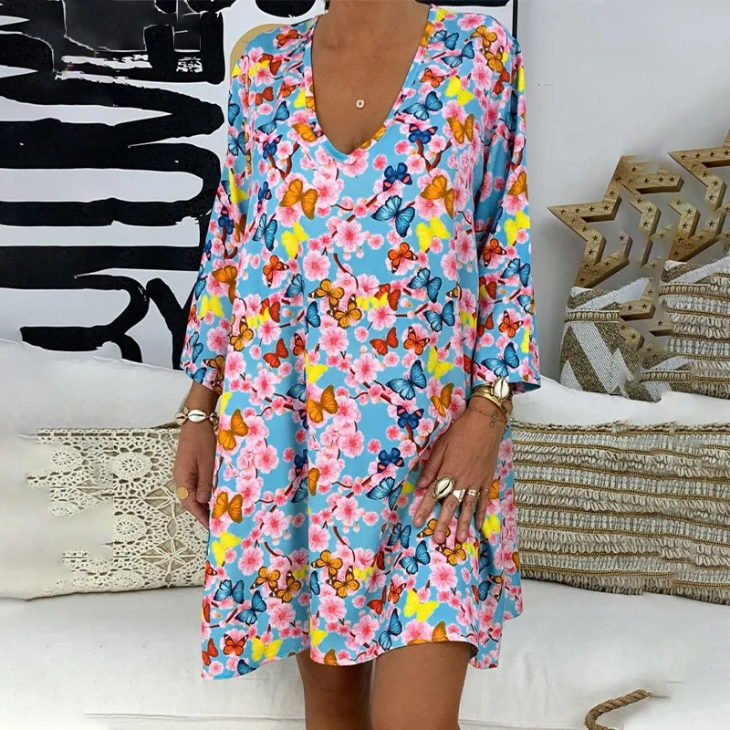 SKMY Womens Clothes New Arrival 2022 Casual V-Neck Long Sleeve Dress Fashion Printed Loose Mini Dress Party Sexy Club Outfits
SKMY Womens Clothes New Arrival 2022 Casual V-Neck Long Sleeve Dress Fashion Printed Loose Mini Dress Party Sexy Club Outfits