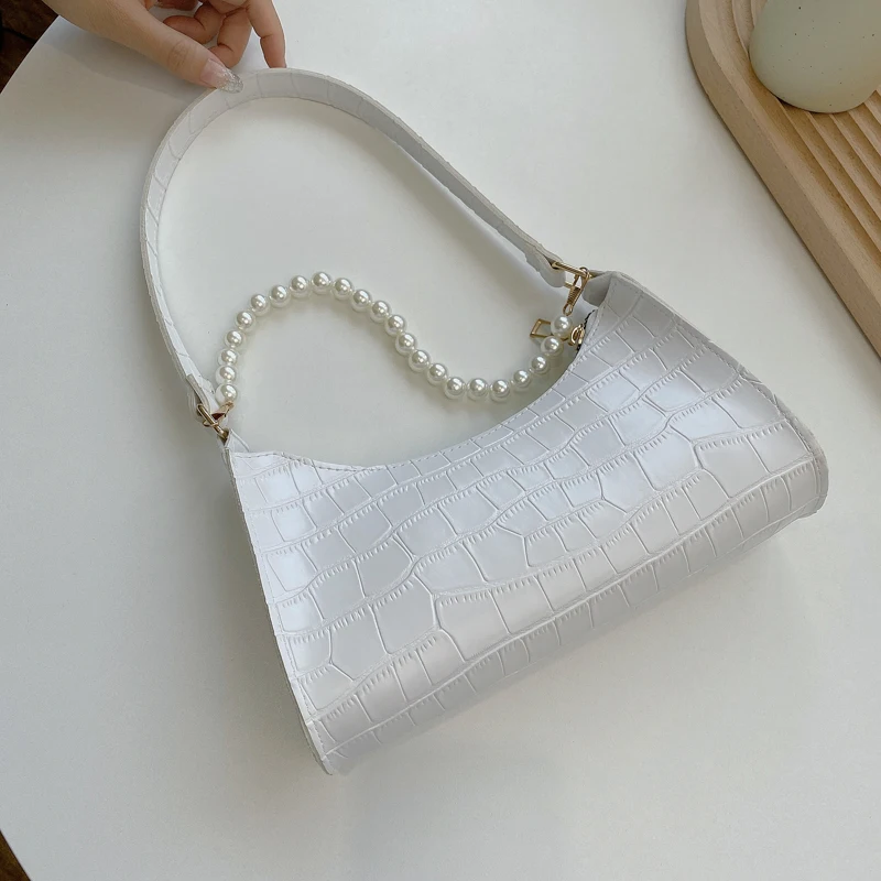 Ins Fashion PU Leather Women Hobos Crocodile Pattern Ladies Small Shoulder Bags Bright Colors Female Purse Handbags Underarm Bag
Ins Fashion PU Leather Women Hobos Crocodile Pattern Ladies Small Shoulder Bags Bright Colors Female Purse Handbags Underarm Bag