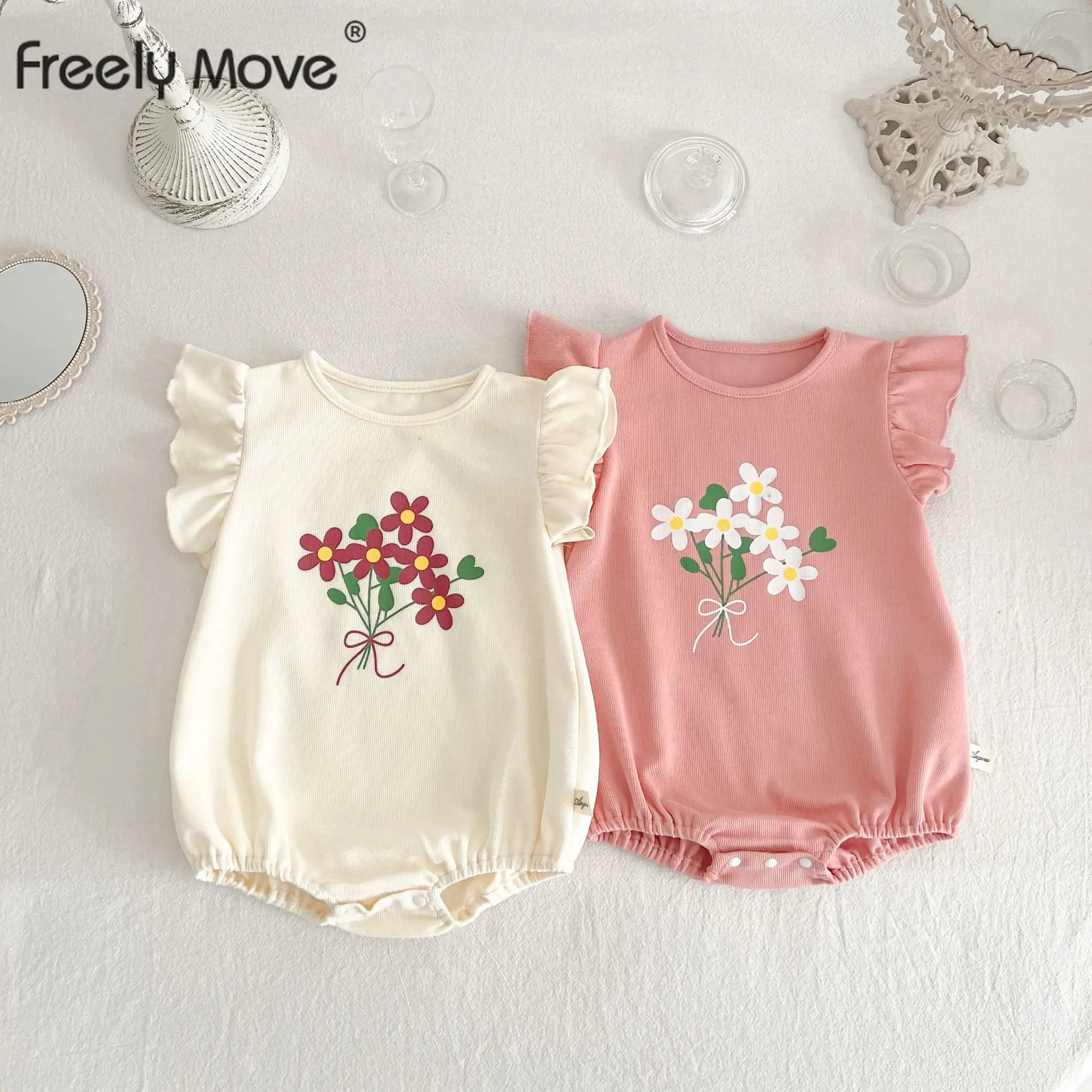 Summer Newborn Infant Baby Girls Romper Sleeveless Floral Playsuit Sweet Girls Overalls Baby Jumpsuit Newborn Clothes
Summer Newborn Infant Baby Girls Romper Sleeveless Floral Playsuit Sweet Girls Overalls Baby Jumpsuit Newborn Clothes