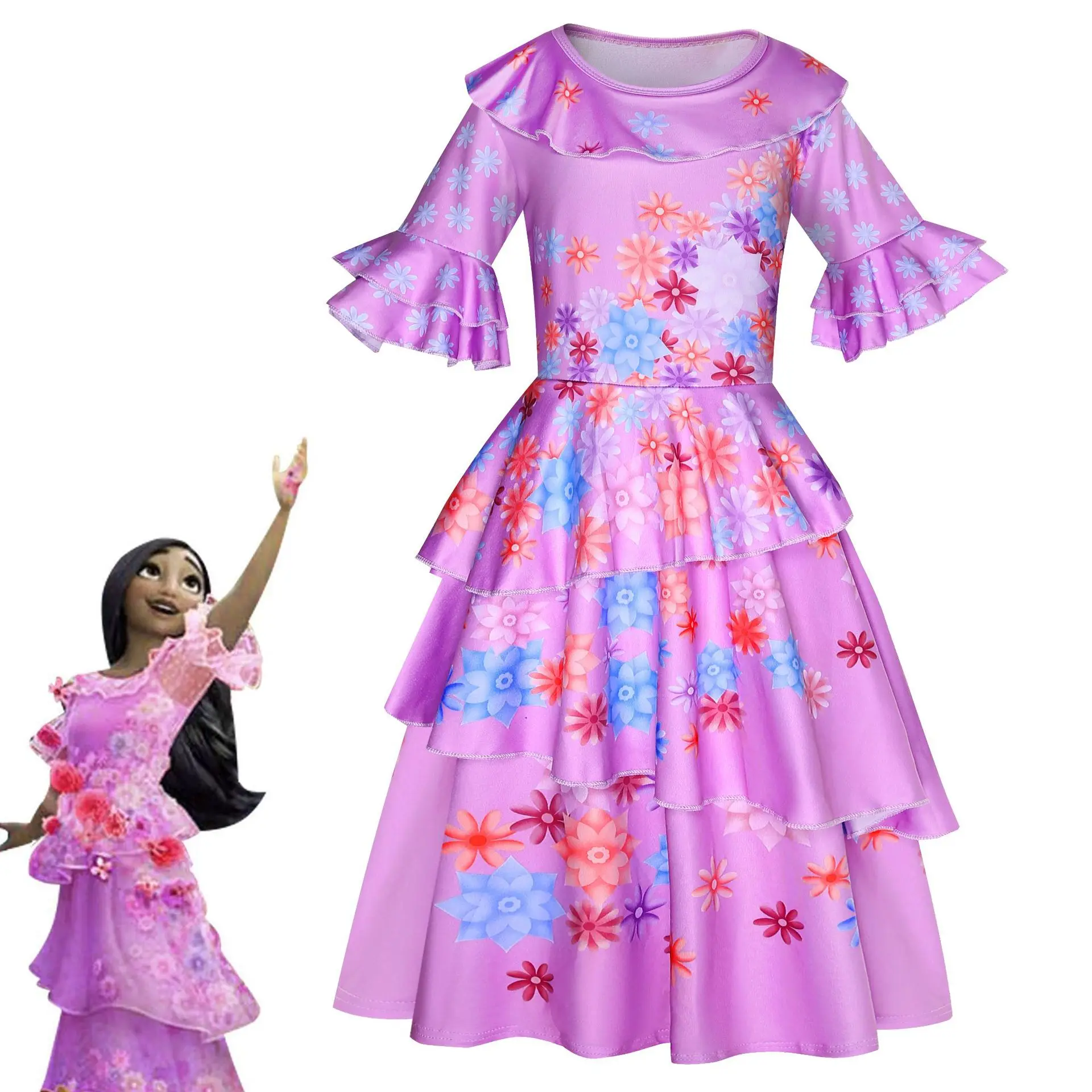 2022 new Encanto cosplay girl imitation cotton milk silk skirt children's performance skirt suitable for 3-8 years old
2022 new Encanto cosplay girl imitation cotton milk silk skirt children's performance skirt suitable for 3-8 years old