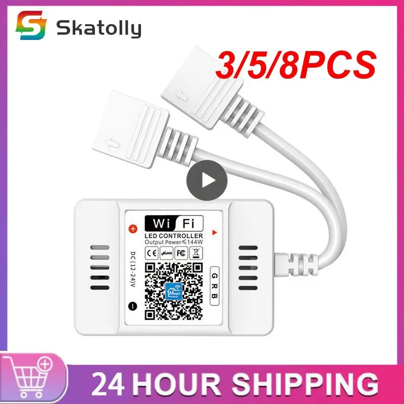 3/5/8PCS Portable Colorful 24 Key Dual Load Rgb Light Controller Dual-interface Wifi Intelligent Light Controller 2 Modes
3/5/8PCS Portable Colorful 24 Key Dual Load Rgb Light Controller Dual-interface Wifi Intelligent Light Controller 2 Modes