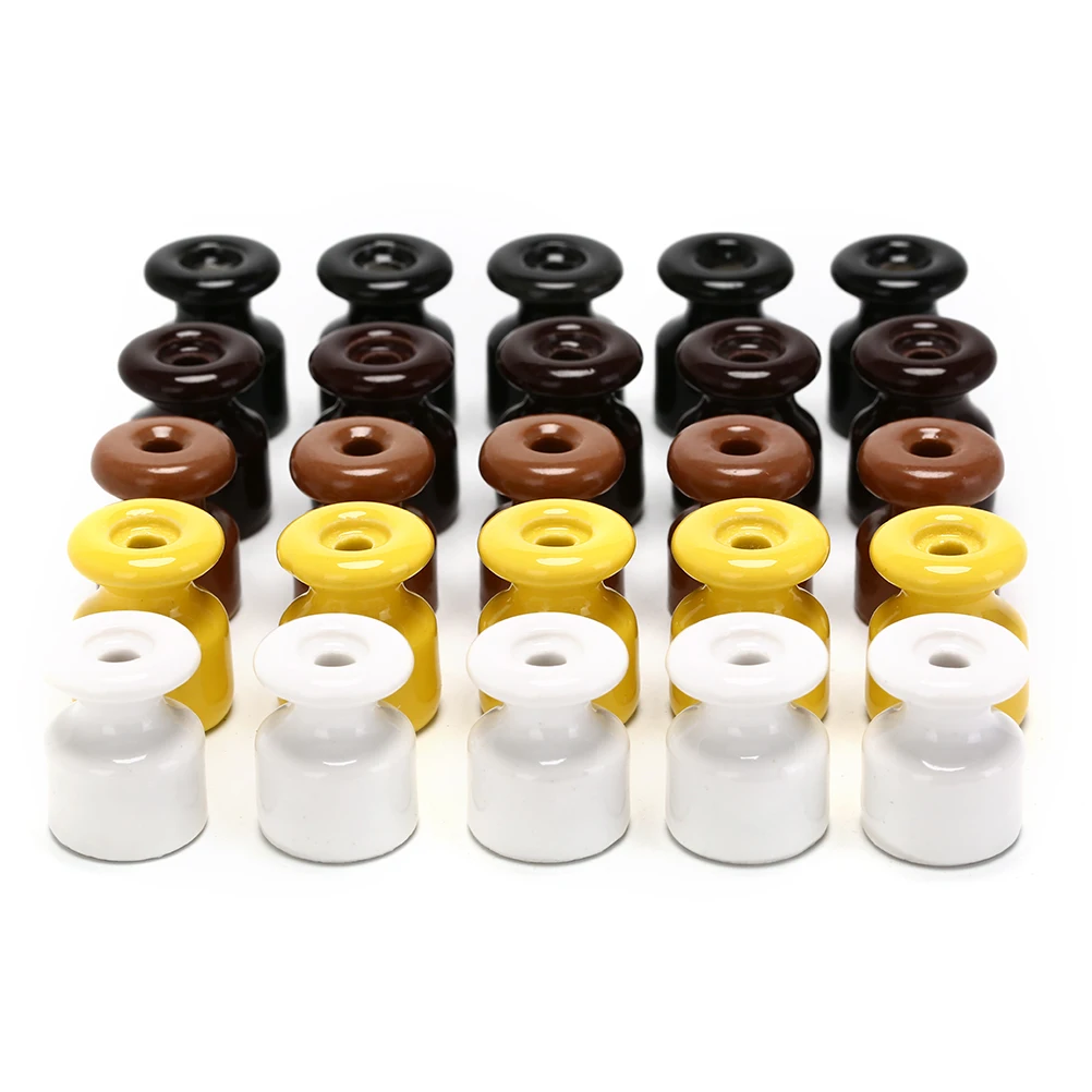 5pcs/lot Porcelain Insulator for Wall Wiring Ceramic Insulators High Frequency Electric Porcelain Ceramic Insulator 5 Colors
5pcs/lot Porcelain Insulator for Wall Wiring Ceramic Insulators High Frequency Electric Porcelain Ceramic Insulator 5 Colors