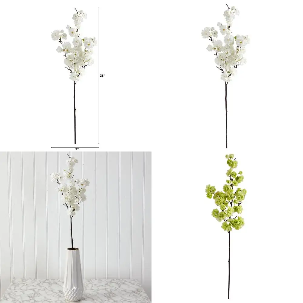 Stunning, Lush & Realistic White Cherry Blossom Artificial Flower Set of 3 - Perfect for Home, Wedding, Event Decor
Stunning, Lush & Realistic White Cherry Blossom Artificial Flower Set of 3 - Perfect for Home, Wedding, Event Decor