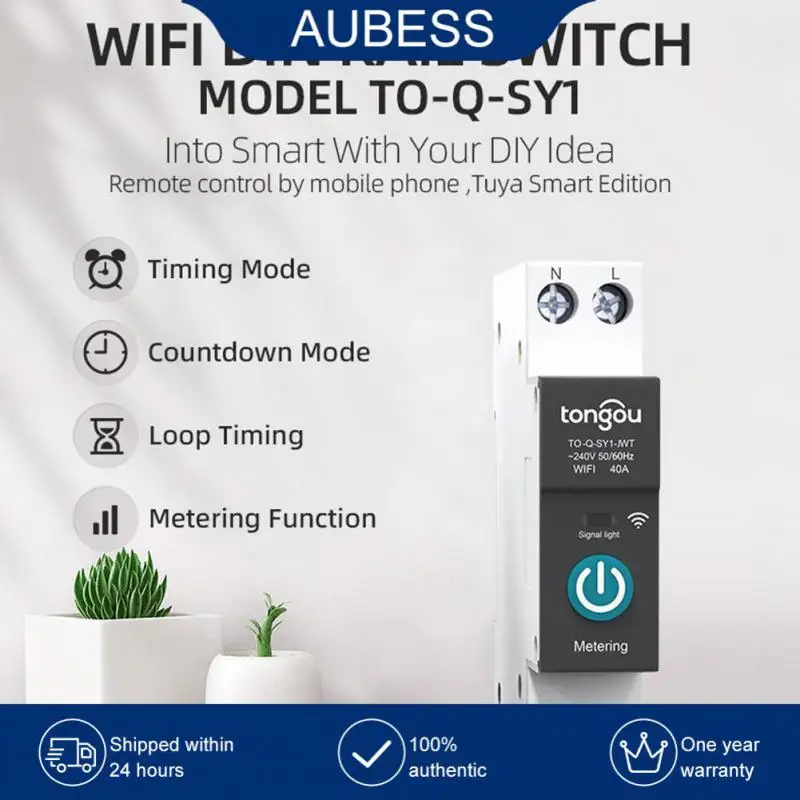 2/3/5PCS With Metering Din Rail Wireless Switch Tuya Circuit Breaker Remote Control 63a Smart Switch Diy Wifi
2/3/5PCS With Metering Din Rail Wireless Switch Tuya Circuit Breaker Remote Control 63a Smart Switch Diy Wifi