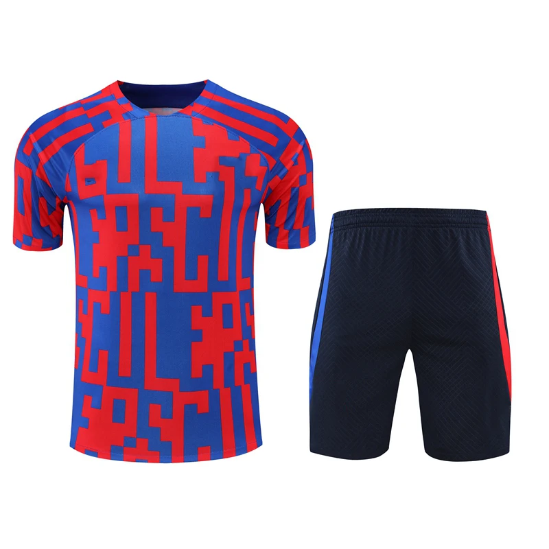 Sports 2023 Summer Training Adult Men Women Unisex Barc Football Soccer Jersey Short-sleeve T Shirt Shorts Set Tracksuit Uniform
Sports 2023 Summer Training Adult Men Women Unisex Barc Football Soccer Jersey Short-sleeve T Shirt Shorts Set Tracksuit Uniform