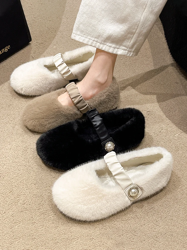 Туфли женские с круглым носком, меховые кроссовки, без застежки, Мокасины, элегантная обувь на плоской подошве, без застежки, повседневные
Туфли женские с круглым носком, меховые кроссовки, без застежки, Мокасины, элегантная обувь на плоской подошве, без застежки, повседневные