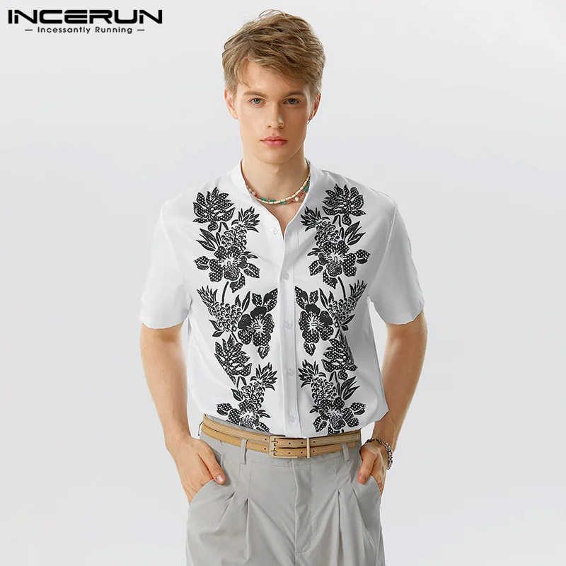 INCERUN Tops 2023 American Style New Men's Stylish Printing Collarless Blouse Leisure Streetwear Male Short Sleeved Shirts S-5XL
INCERUN Tops 2023 American Style New Men's Stylish Printing Collarless Blouse Leisure Streetwear Male Short Sleeved Shirts S-5XL