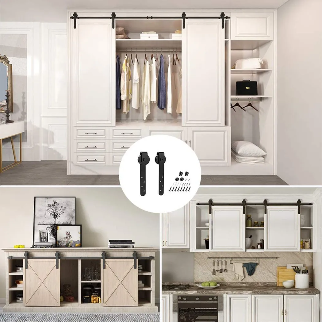 1 Set Mini Sliding Barn Door Black Hardware Kits For Cabinet Doors Rail Set Smooth Silent 22*2.8*3.8cm High Quality
1 Set Mini Sliding Barn Door Black Hardware Kits For Cabinet Doors Rail Set Smooth Silent 22*2.8*3.8cm High Quality