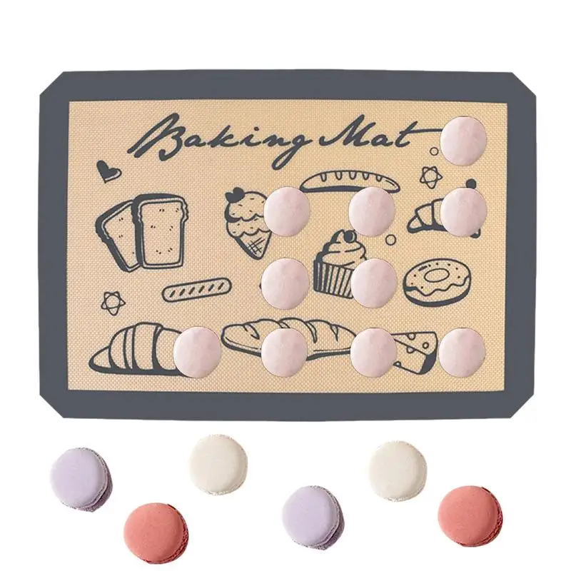 Bakeware Mats Silicone Baking Pad Double Circle Pattern Sheet Mat 16x11in Non-Stick Rectangle Food Safe For Macaroons
Bakeware Mats Silicone Baking Pad Double Circle Pattern Sheet Mat 16x11in Non-Stick Rectangle Food Safe For Macaroons