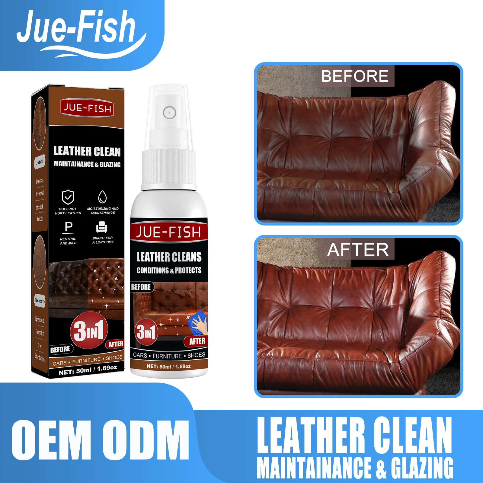 1pcs Leather cleaning agent 50ml spray multifunctional foam car interior cleaner universal leather sofa cleaner car cleaner
1pcs Leather cleaning agent 50ml spray multifunctional foam car interior cleaner universal leather sofa cleaner car cleaner
