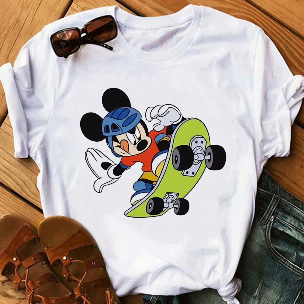 Disney Mickey Mouse T-shirts Youth Fashion Women Streetwear Casual Sports Shirt Short Sleeve Basic Tops Camiseta Mujer Dropship
Disney Mickey Mouse T-shirts Youth Fashion Women Streetwear Casual Sports Shirt Short Sleeve Basic Tops Camiseta Mujer Dropship