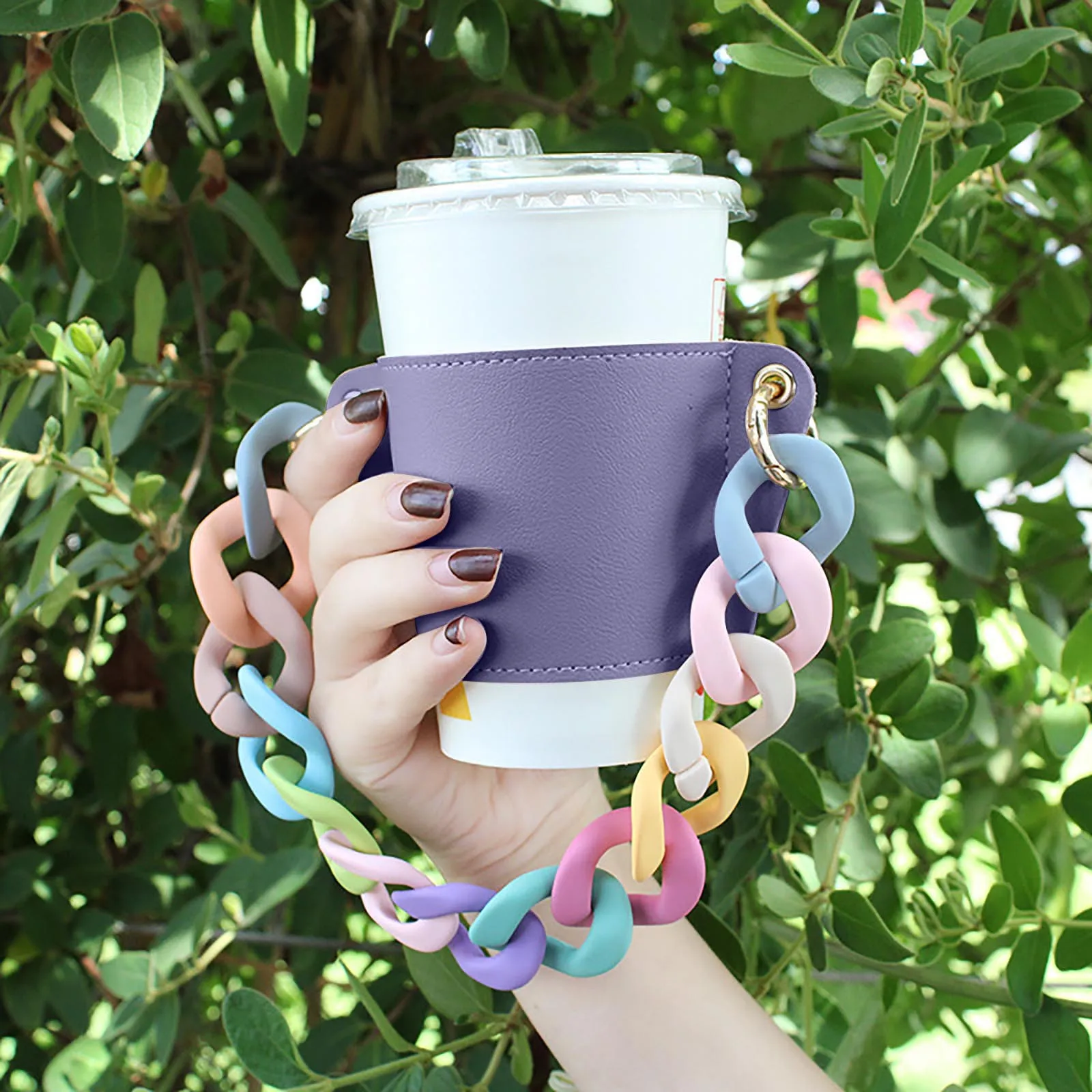 PU Leather Cup Holder Portable Glass Bottle Leather Case Eco-friendly Coffee Cup Bag Detachable Chain Bottle Cover For Travel
PU Leather Cup Holder Portable Glass Bottle Leather Case Eco-friendly Coffee Cup Bag Detachable Chain Bottle Cover For Travel