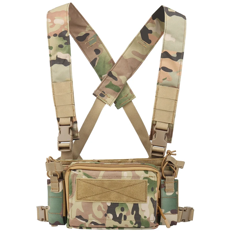 142ACD Tactical Chest Rig Micro Chest Rig Modular For Plate Carrier Hunting Vest Come with 5.56/9mm Magazine Pouch
142ACD Tactical Chest Rig Micro Chest Rig Modular For Plate Carrier Hunting Vest Come with 5.56/9mm Magazine Pouch