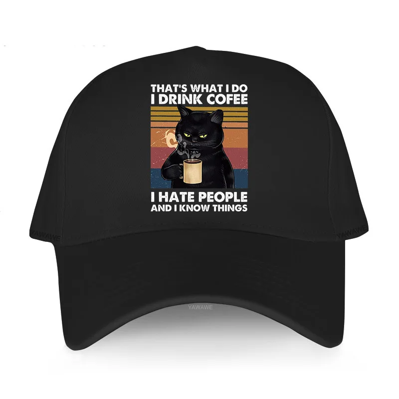 yawawe men Baseball cap casual cool hat Cat That's What I Do I Drink Coffee I Hate People Breathable Hat Fishing Sun-Proof Cap
yawawe men Baseball cap casual cool hat Cat That's What I Do I Drink Coffee I Hate People Breathable Hat Fishing Sun-Proof Cap