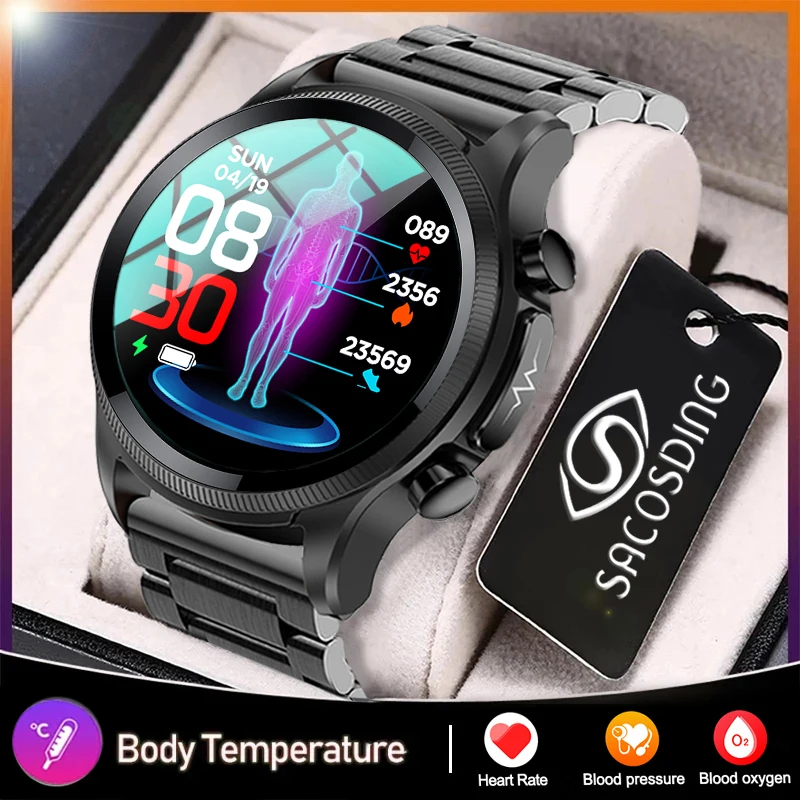 Cardica Blood Glucose Smart Watch ECG Monitoring Blood Pressure Body Temperature Smartwatch Men IP68 Waterproof Fitness Tracker
Cardica Blood Glucose Smart Watch ECG Monitoring Blood Pressure Body Temperature Smartwatch Men IP68 Waterproof Fitness Tracker