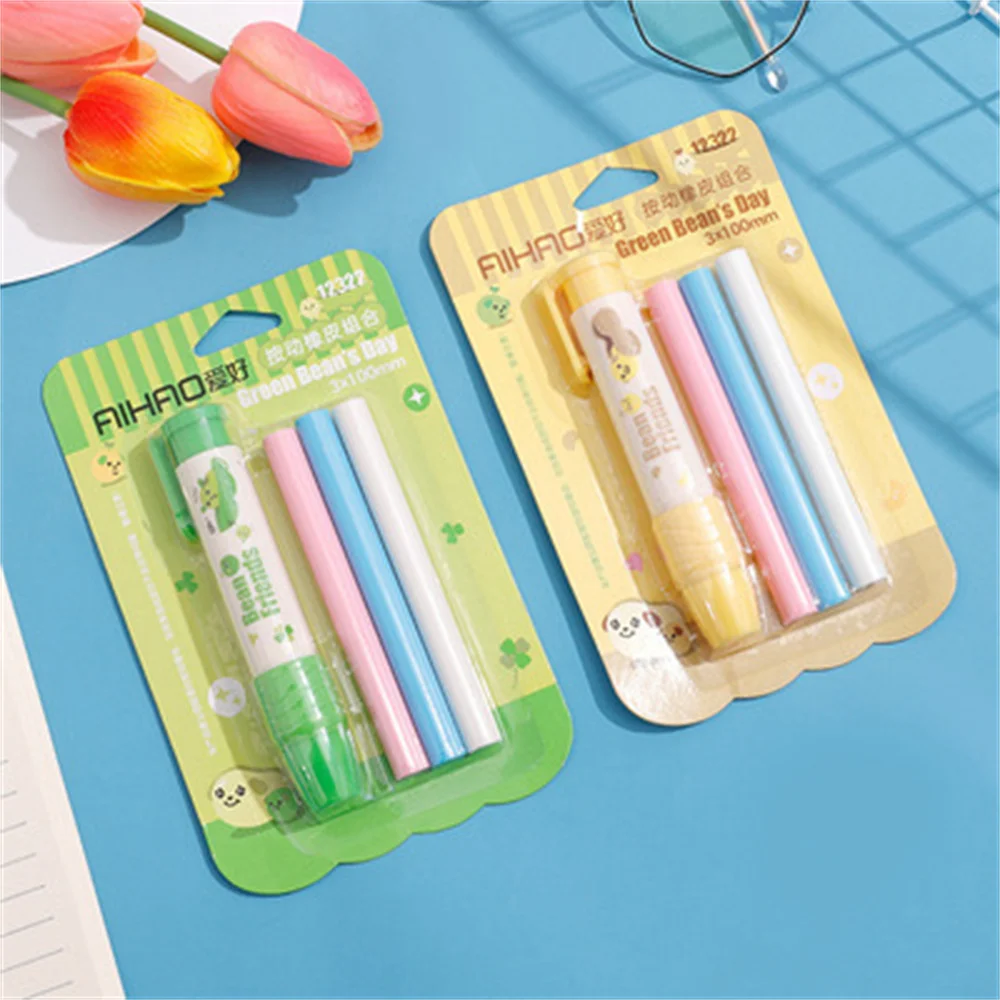 Creative Push Type Eraser Student Kawaii Mechanical Pencil Type Push Portable Rubber Multicolor Children Kawaii Stationery
Creative Push Type Eraser Student Kawaii Mechanical Pencil Type Push Portable Rubber Multicolor Children Kawaii Stationery