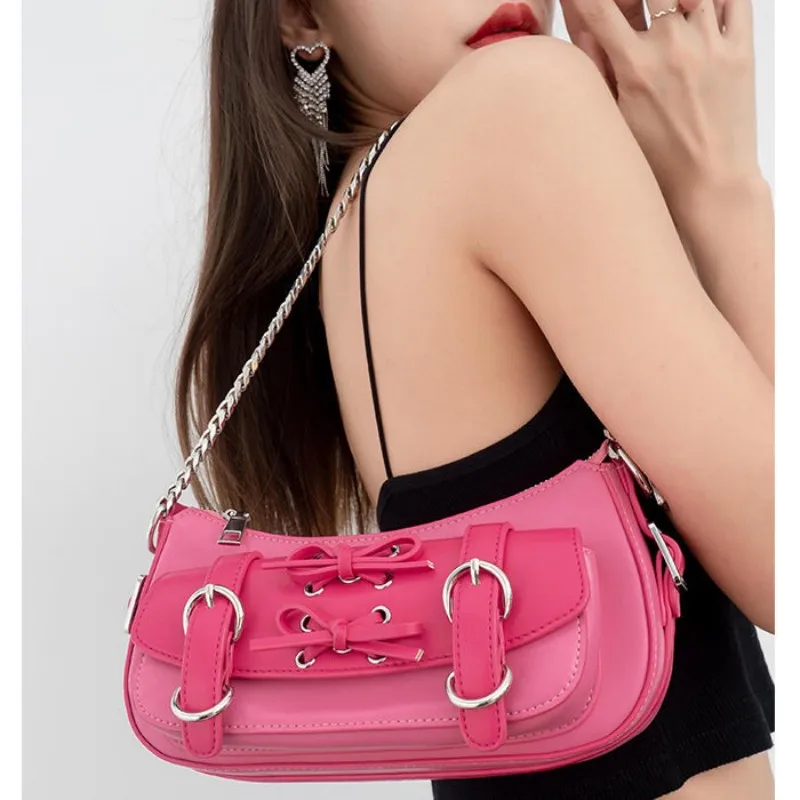 Locomotive Style Y2k Shoulder Bag Women Moto Biker Style Messenger Bag Pink High Street Vintage Crossbody Bag Purse Bolso Mujer
Locomotive Style Y2k Shoulder Bag Women Moto Biker Style Messenger Bag Pink High Street Vintage Crossbody Bag Purse Bolso Mujer